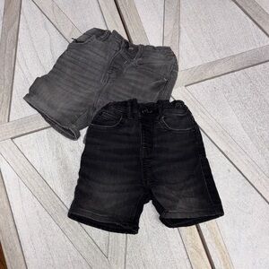 Children’s Place Black and Gray Denim Shorts